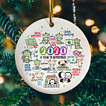 2020 Kids Christmas Ornament - Children Christmas Ornaments - 2020 Memories Quarantine Pandemic Ornament