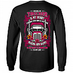 Missing My Trucker Is My Hobby Caring, Black, Long Sleeve Missing My Trucker Is My Hobby Caring, Black, Long Sleeve