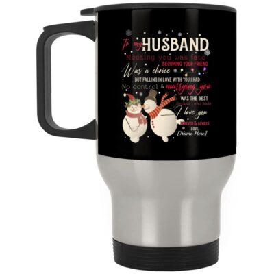 14 oz. Silver Travel Mug