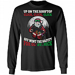 Up On The Rooftop Click Click Click Off Went, Black, Long Sleeve