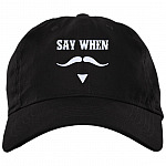 Doc Hat, Black, Brushed Twill Dad Cap Doc Hat, Black, Brushed Twill Dad Cap
