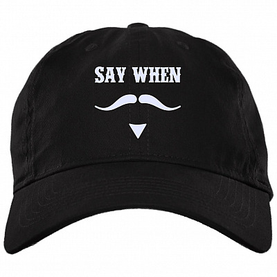 Doc Hat, Black, Brushed Twill Dad Cap