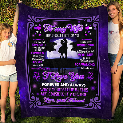 Alternative view of To My Wife Never Forget That I Love You Blanket - To My Wife Blanket