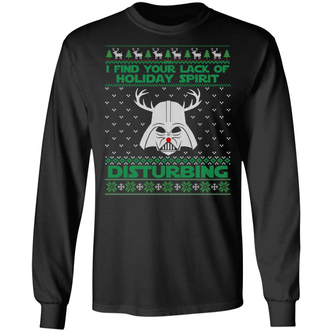 I Find Your Lack Of Holiday, Black, Long Sleeve