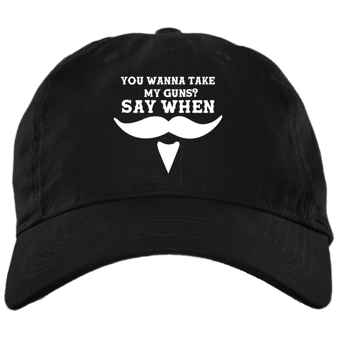Doc Hat, Black, Brushed Twill Dad Cap