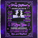 To My Girlfriend Never Forget That I, White, Cozy Plush Fleece Blanket - 50x60