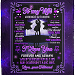 To My Wife Never Forget That I, White, Cozy Plush Fleece Blanket - 50x60