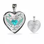I'm Not A Widow I'm A Wife To A Husband With Dragonfly Wings Heart Necklace - In Memory Of Husband Necklace - Heart Luxury Necklace (Silver) I'm Not A Widow I'm A Wife To A Husband With Dragonfly Wings Heart Necklace - In Memory Of Husband Necklace - Heart Luxury Necklace (Silver)
