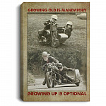 Motorcycle Canvas, White, 0.75'' Framed Canvas