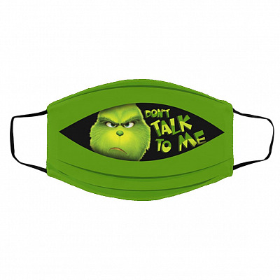 Don't Talk To Me Mask Cover, White, Cloth Face Cover – Medium/Large