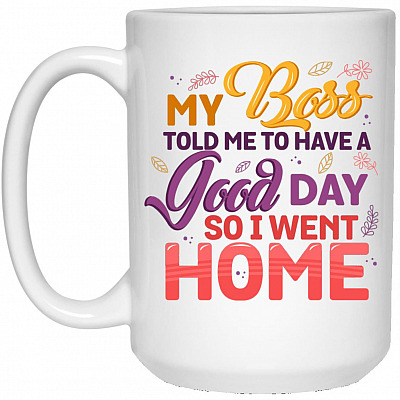 15 oz. White Mug