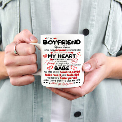 Alternative view of Personalized Boyfriend Gift I Love Every Moment Spent With You Coffee Mug - Beer Stein - Water Bottle