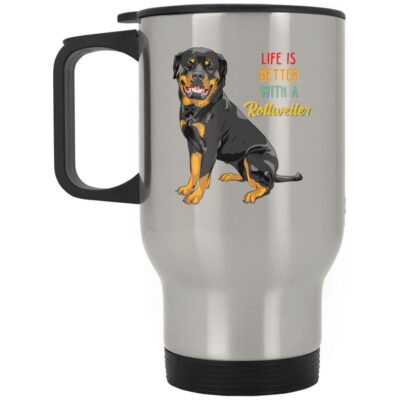 14 oz. Silver Travel Mug