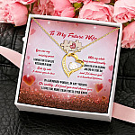 5Th. Missing Piece.futurewife Forever Love Necklace (Gold) 4