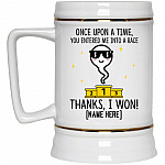 Personalized Once Upon A Time, White, 22 oz. Beer Stein