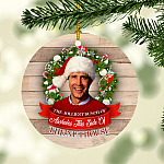 Jolliest Bunch Of Assholes This Side Of Nuthouse Decorative Christmas Ornament - Holiday Flat Circle Ornament