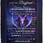 Personalized to My Boyfriend Blanket, White, Cozy Plush Fleece Blanket - 50x60