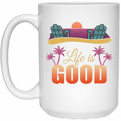 15 oz. White Mug