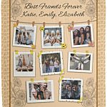 Personalized Photo Blanket For Best Friends, White, Cozy Plush Fleece Blanket - 50x60