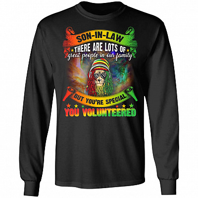 Funny Dear Son In Law, Black, Long Sleeve