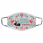 Dr. Fauci Mask, White, Cloth Face Cover – Medium/Large Dr. Fauci Mask, White, Cloth Face Cover – Medium/Large