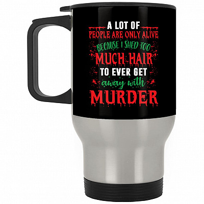14 oz. Silver Travel Mug