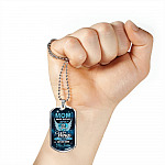 Mom Since You Got Wings I Never Been The Same Dog Tag Pendant Necklace - Sympathy Necklace For Loss Of Mother - Dog Tag (Silver)