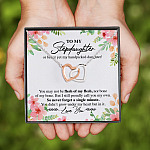 8VT. To My Stepdaughter Or Better Yet Interlocking Hearts Necklace