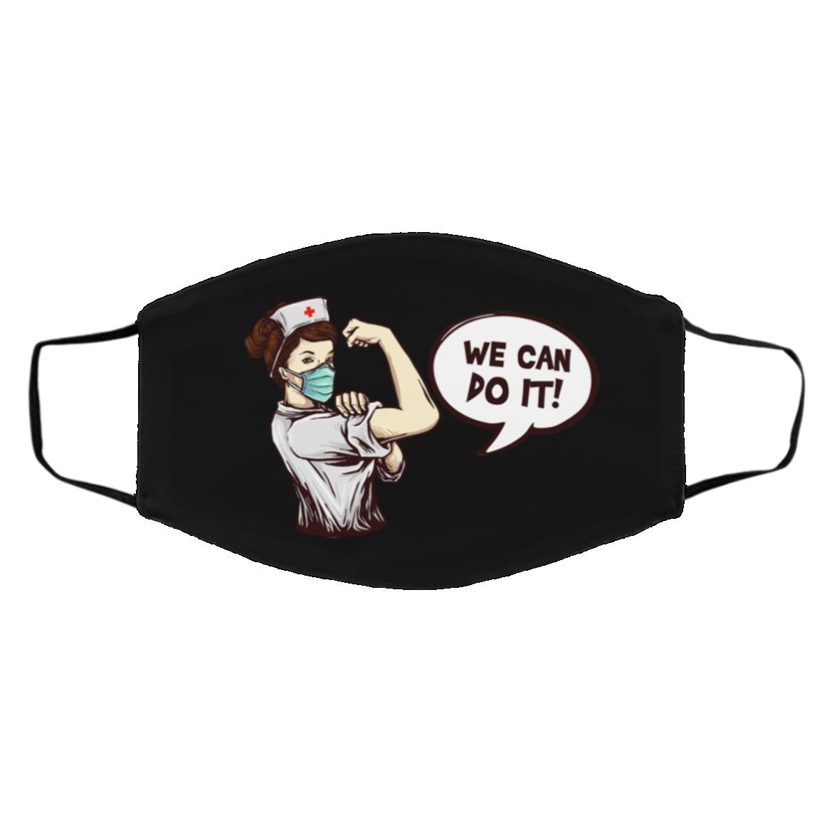 Do It Mask, Black, Cloth Face Cover – Medium/Large