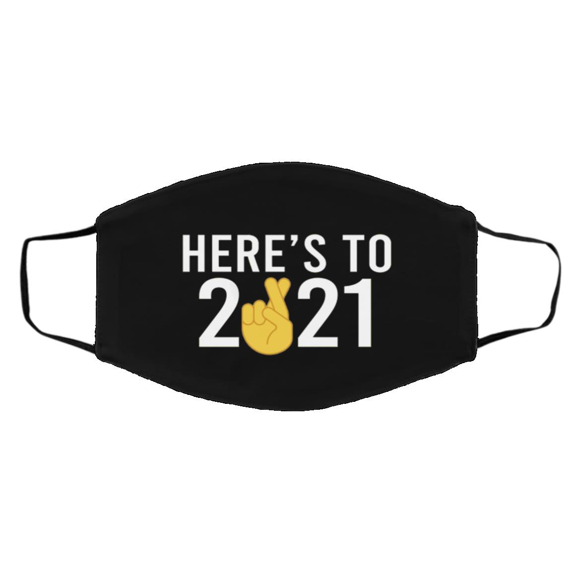 Here 2021 Mask, Black, Cloth Face Cover – Medium/Large