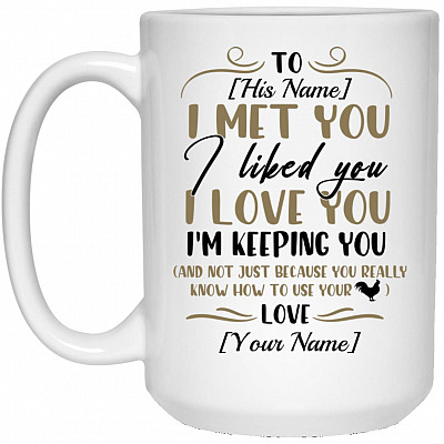 15 oz. White Mug
