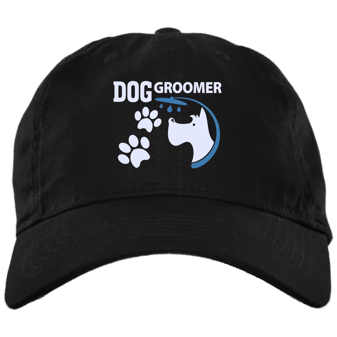 Dog Groomer Hat Dog Groomer with Paws Grooming Twill Cap Trucker
