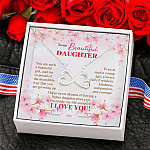 2P. Beautiful daughter (4) Infinity Heart Necklace (Silver) 6