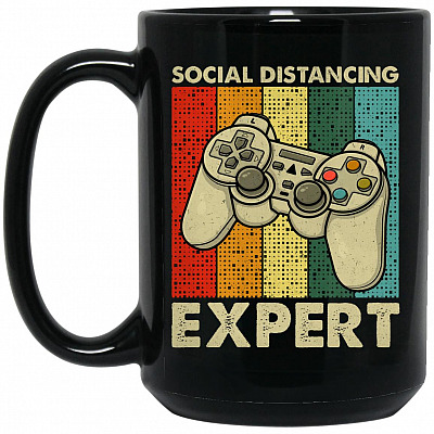 15 oz. Black Mug