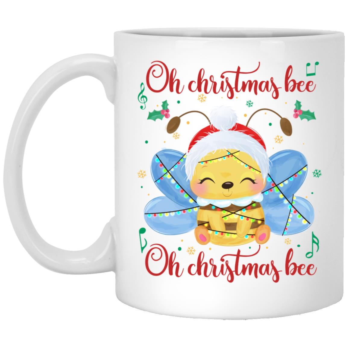 Bee 2 Mug, White, 11 oz. White Mug