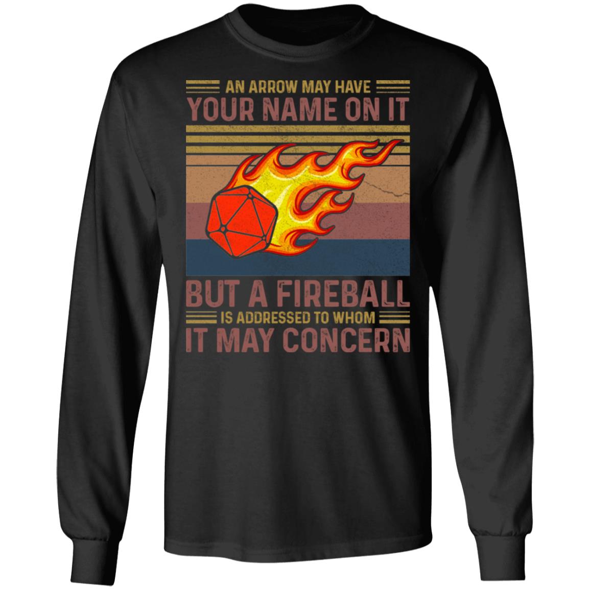 Boardgame an Arrow May Have, Black, Long Sleeve