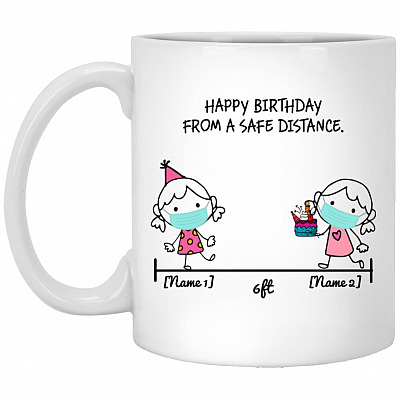 Personalized Happy Mug, White, 11 oz. White Mug