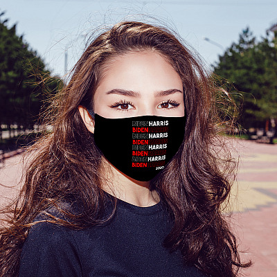 Alternative view of Biden Harris Washable Reusable Custom - Printed Cloth Face Mask Cover