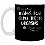 Personalized Viking Ceramic, Black, 11 oz. White Mug