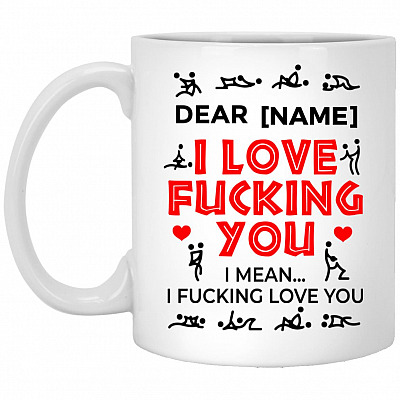 Personalized Love Mug, White, 11 oz. White Mug
