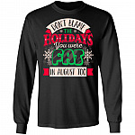 Don't Blame The Holidays You Were Fat, Black, Long Sleeve