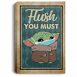 Vintage Baby Yoda Flush You Must Funny Bathroom Decor Framed Canvas Prints - Unframed Poster, White, 0.75'' Framed Canvas Vintage Baby Yoda Flush You Must Funny Bathroom Decor Framed Canvas Prints - Unframed Poster, White, 0.75'' Framed Canvas