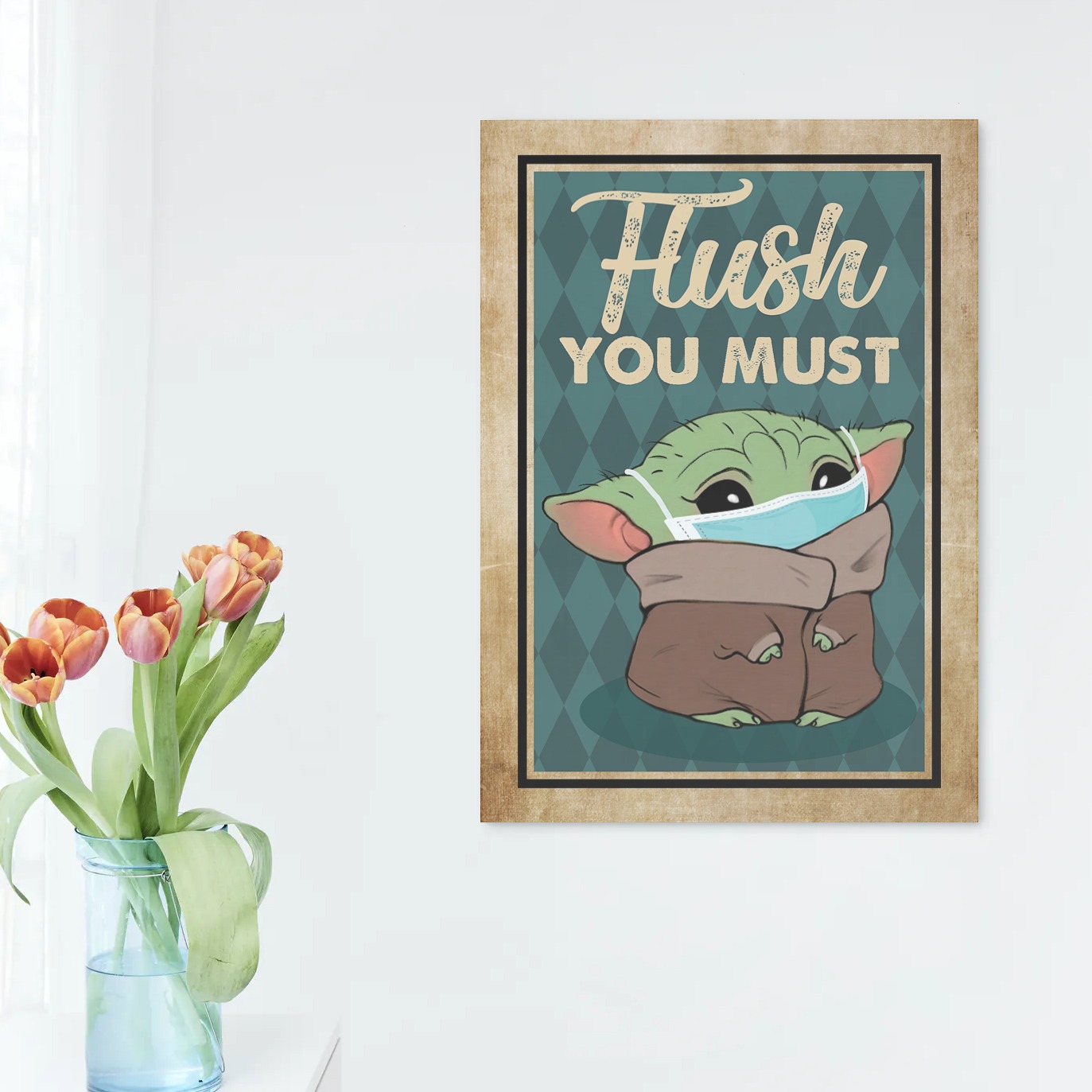 baby yoda poster