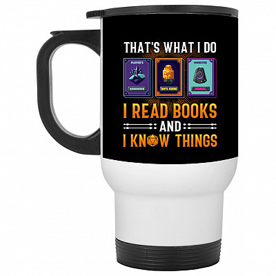 14 oz. White Travel Mug