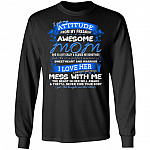 I Get My Attitude From My Freakin, Black, Long Sleeve