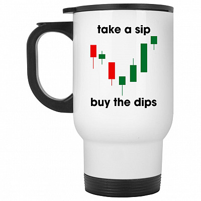 14 oz. White Travel Mug