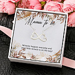 9Th. Mama To Be(3) Infinity Heart Necklace (Silver) 4
