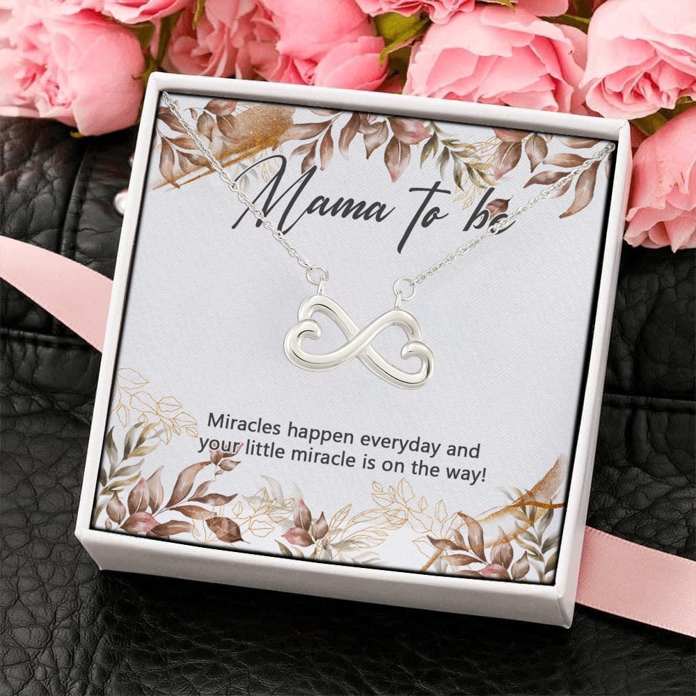 9Th. Mama To Be(3) Infinity Heart Necklace (Silver) 4