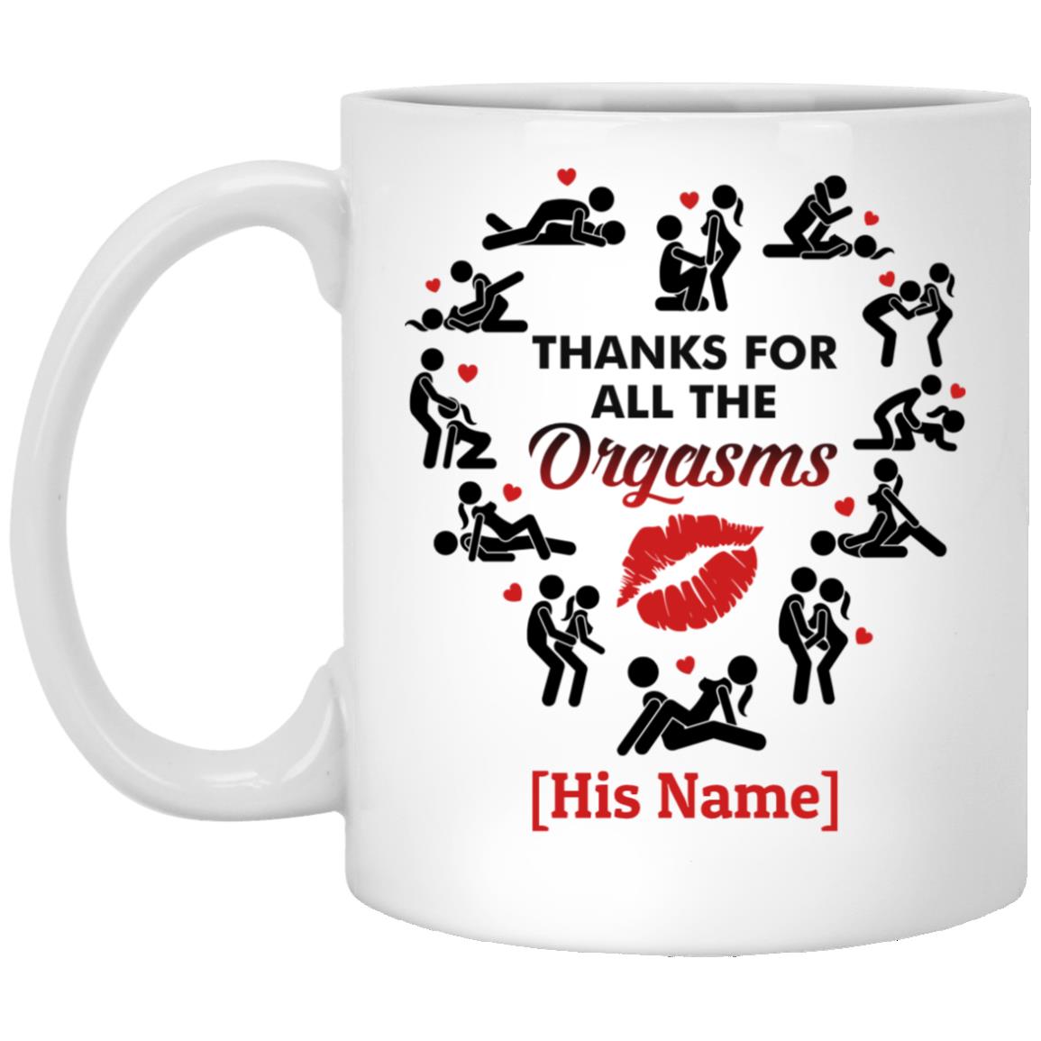 Personalized Thanks for All the Mug, White, 11 oz. White Mug