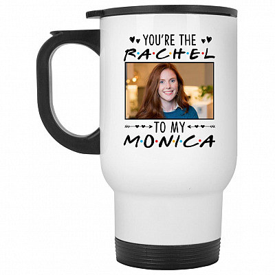 14 oz. White Travel Mug